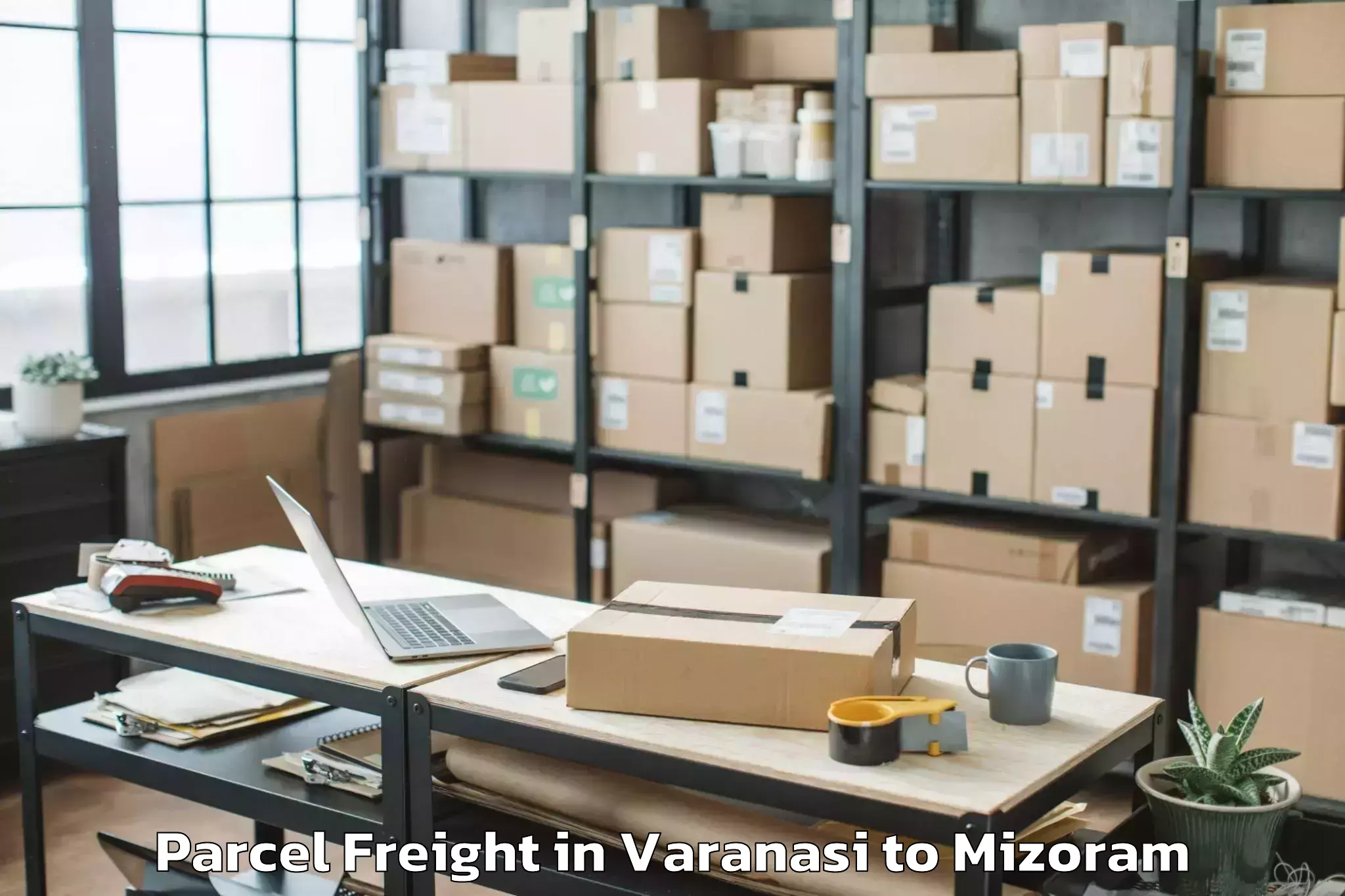 Efficient Varanasi to Hnahthial Parcel Freight